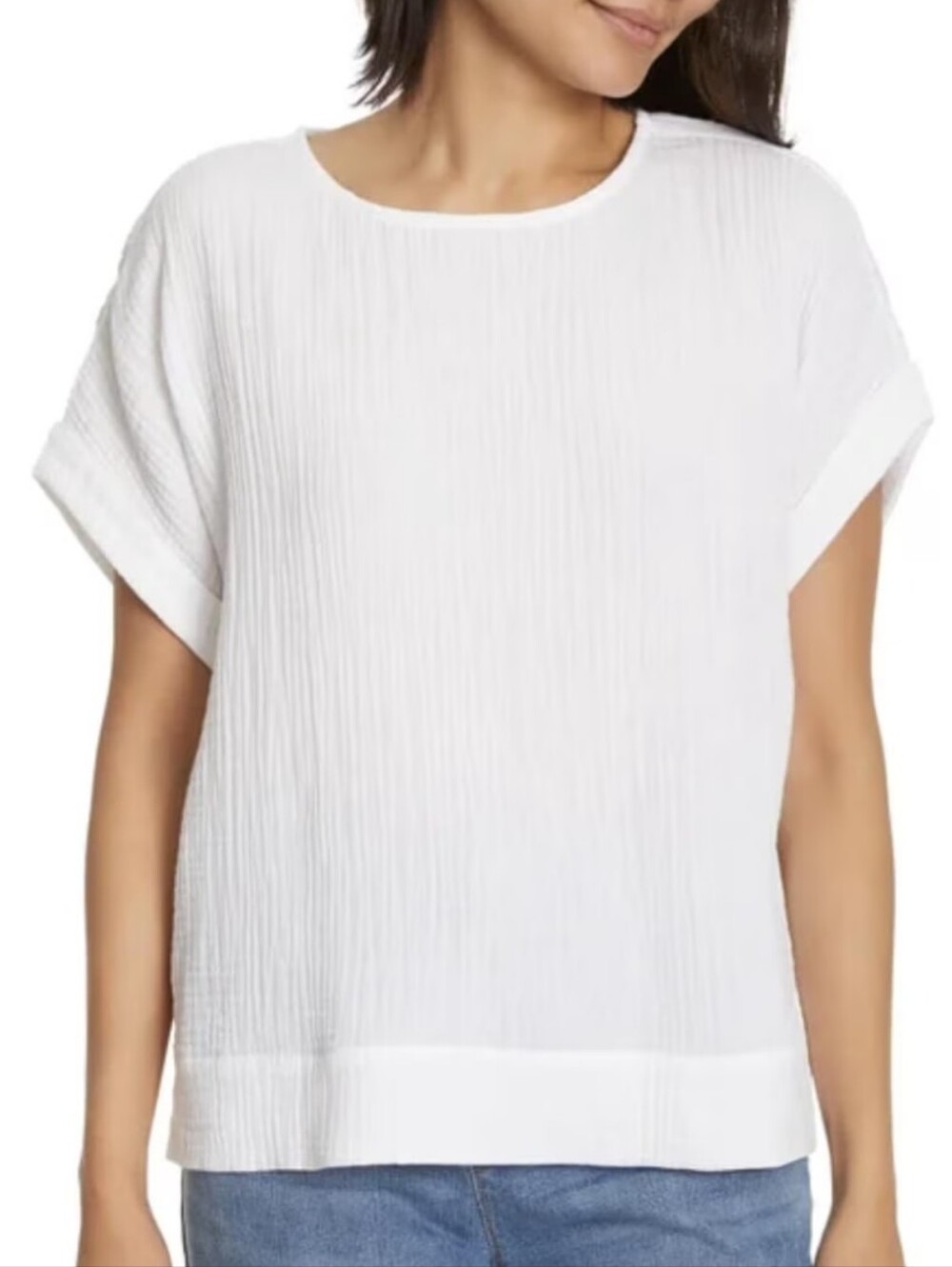 NWT Gloria Vanderbilt White Top